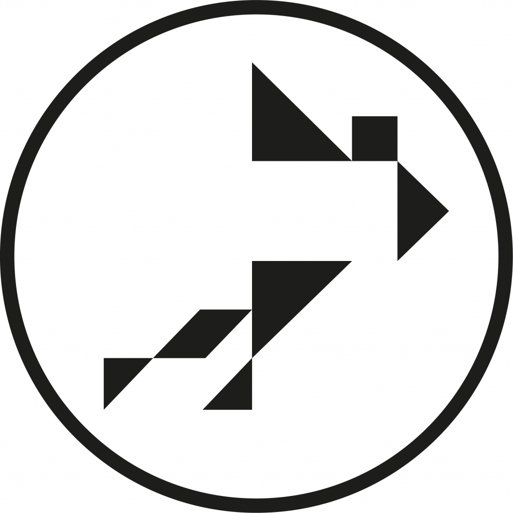 Skeuvellogo vector met cirkel